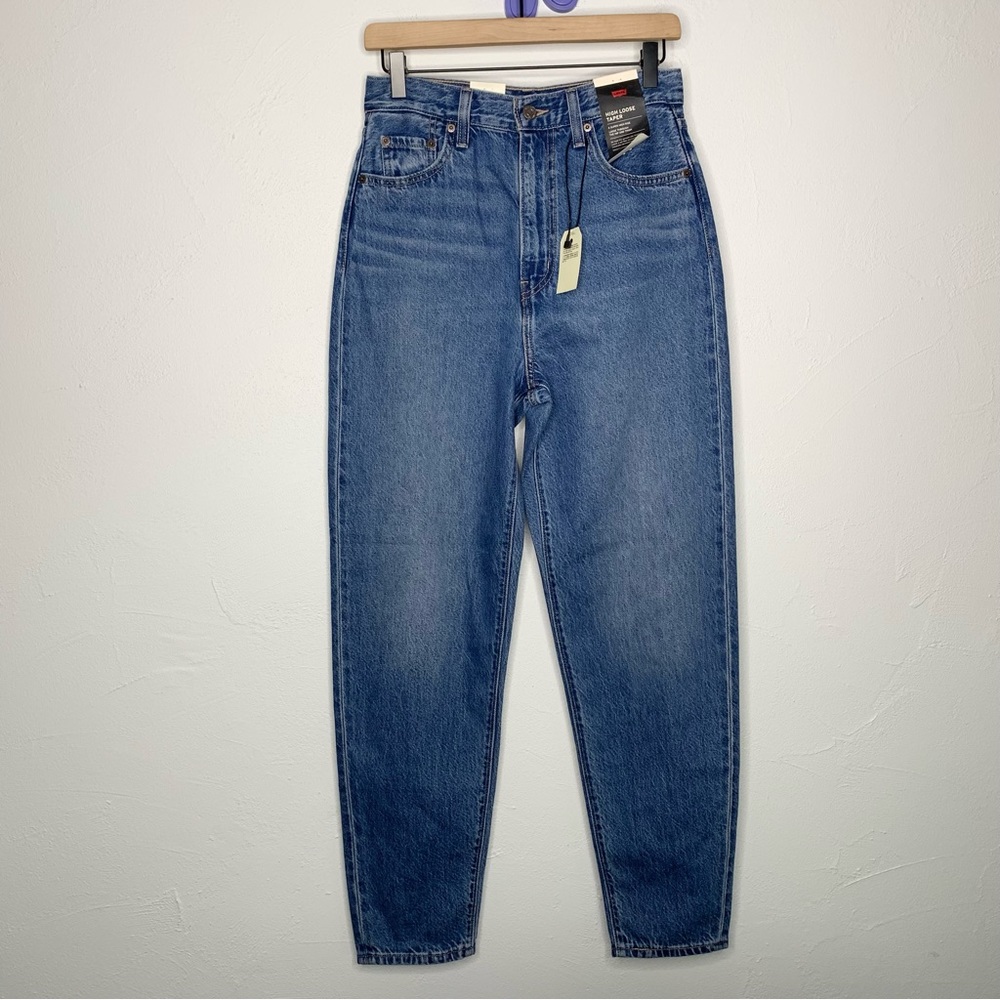 Levi’s 26 NEW‎ High Loose Taper Jeans High Rise Medium Wash - Picture 3 of 12